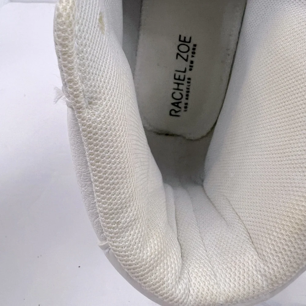 RACHEL ZOE, LEATHER HIGH TOP TENNIS/ WALKING SHOES, LEATHER, MEMORY FOAM SIZE 9